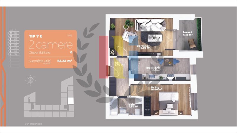 Sector 3, apartament 2 camere, decomandat, metrou.